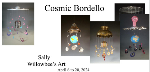 Sally Willowbee’s mobile series, Cosmic Bordello